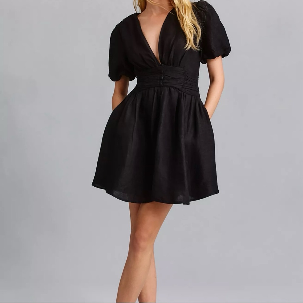 Anthropologie The Katerina Button-Front Mini Dress NWOT